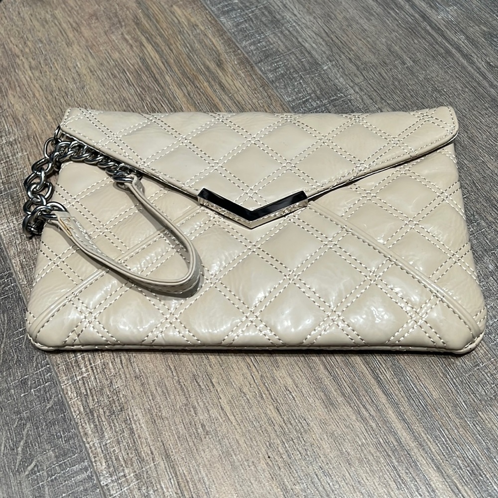 Patent leather clutch